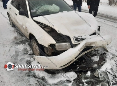 Հոռոմ գյուղի մոտ բախվել են Audi-ն եւ «06»-ը. 5 վիրավորներից 2-ը 3 տարեկան երկվորյակ քույրեր են (ֆոտո)