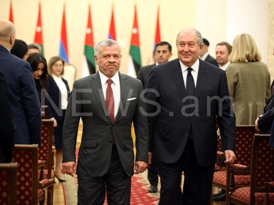 Armenia president thanks King Abdullah for sheltering Armenian Genocide survivors (PHOTOS)