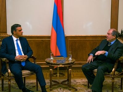 Արմեն Սարգսյանն ընդունել է Հայաստանի մարդու իրավունքների պաշտպան Արման Թաթոյանին