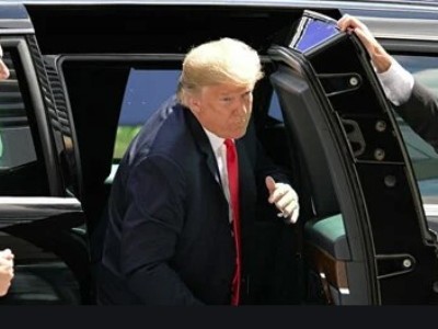 Трамп может сделать круг на автогонках в Дейтона-Бич на своем лимузине «Зверь»
