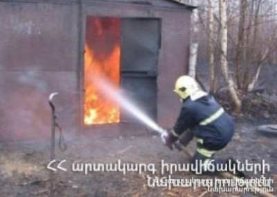 Փշատավան գյուղում տնակն ամբողջությամբ այրվել է