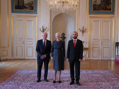 Королева Дании Маргре́те II приняла председателя  парламента Армении Арарата Мирзояна