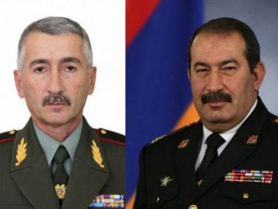 Armenia army officials dismissed