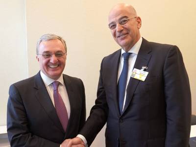 Armenia FM in Geneva, meets with Greece counterpart