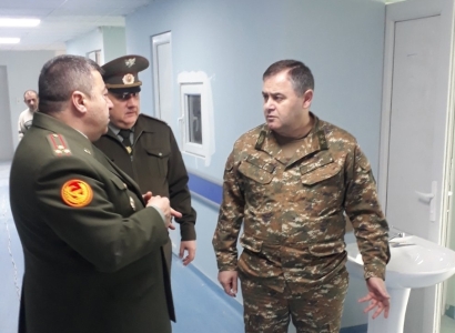 Armenia army general staff chief visits Central Clinical Military Hospital