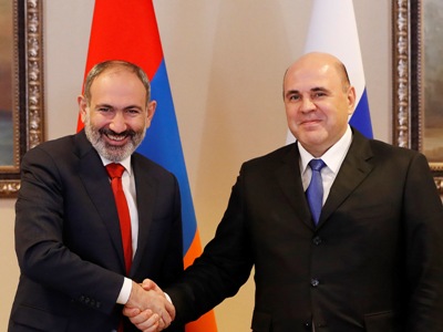 Никол Пашинян поздравил Михаила Мишустина с днем рождения