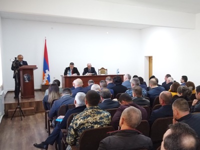 Artsakh’s Sahakyan holds working consultation in Hadrut