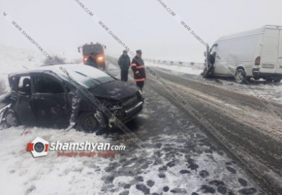 Major road accident in Armenia’s Syunik, 3 injured