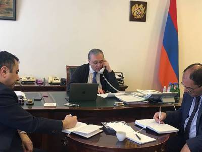 Глава МИД Армении обсудил с главой МИД Ирана вопросы предотвращения распространения коронавируса