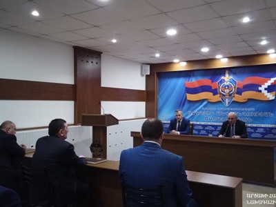 Karabakh President visits National Security Service, discusses measures to prevent coronavirus