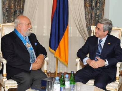 Armenia 3rd President expresses condolences on death of Krzysztof Penderecki