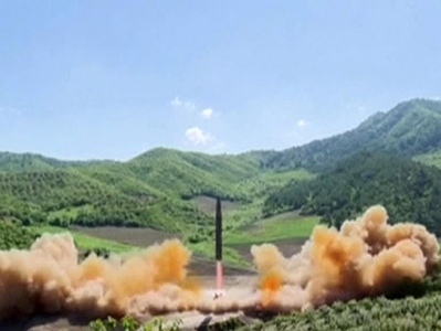 North Korea tests multi-charge launcher