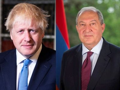 Armenia President wishes British Prime Minister a speedy recovery