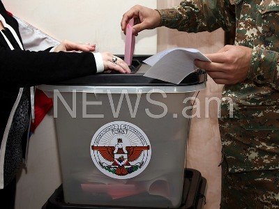 Karabakh presidential runoff election: Voter turnout 44.9% as of 8 pm