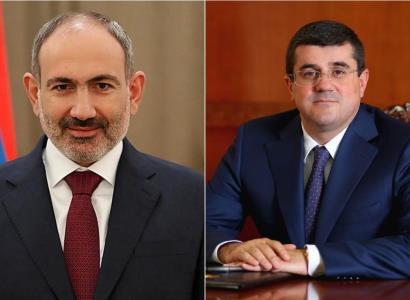 Armenian PM hosts newly elected Artsakh president