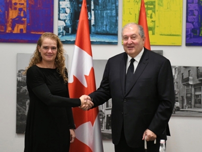 Governor General of Canada addresses letter to Armenia President over COVID-19 pandemic