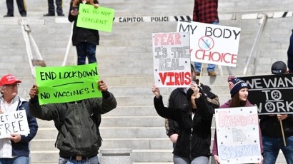 US state governors ask White House to urge protesters to stop demonstrations