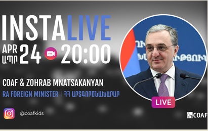 Ապրիլի 24–ին Զոհրաբ Մնացականյանը ՔՈԱՖ-ի ուղիղ եթերի հյուրն է. նա կպատասխանի հարցերի