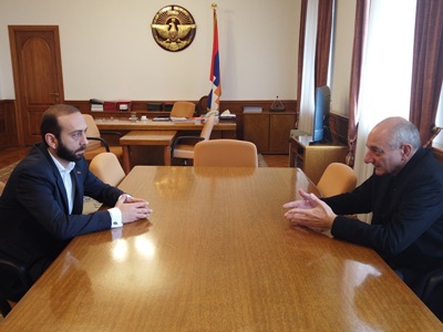 Artsakh president receives Armenian parliament's speaker
