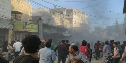 One dead, around 20 others injured in bomb blast in Aleppo market
