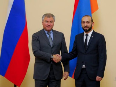 Armenian parliamentary speaker has phone talk with Russian counterpart