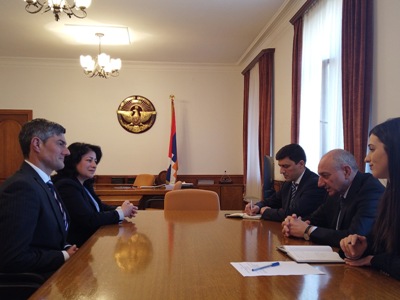 Karabakh President receives HALO Trust organization delegation