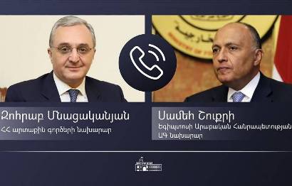 Armenia, Egypt FMs discuss cooperation in alternative energy sector
