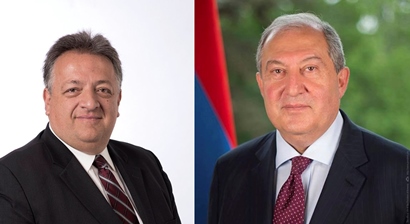 Armenia President holds remote talk with Noubar Afeyan
