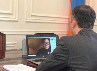 Armenia PM's Chief of Staff holds video call with OGP CEO Sanjay Pradhan