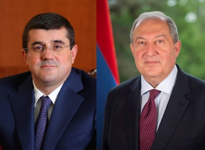 Armen Sarkissian holds phone talks with Karabakh President-elect