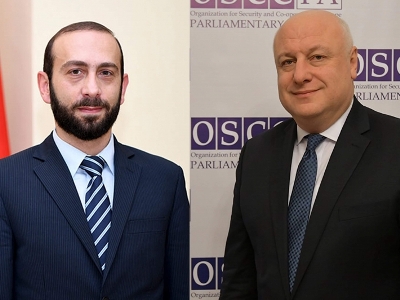 Armenia Parliament Speaker holds phone talks with OSCE Parliamentary Assembly President