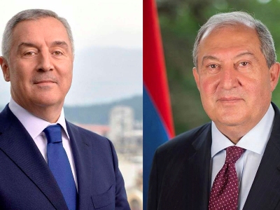 Armen Sarkissian holds phone talks with Montenegro President