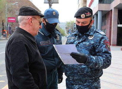 Полиция РА: В ходе службы в чрезвычайном режиме 29 мая был выявлен 1251 случай правонарушения