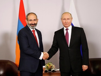 Russia’s Putin to Armenia’s Pashinyan: I appreciate our constructive dialogue