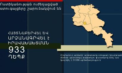 Արտակարգ դրության կանոնները խախտելու փաստերով մինչ օրս կազմվել է 24389 արձանագրություն