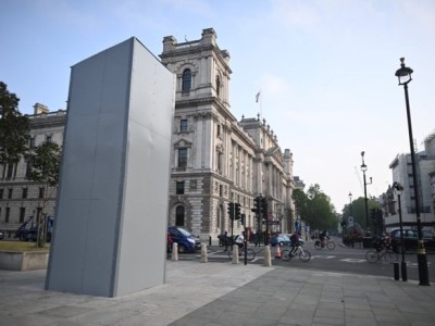 London authorities board up monuments ahead of protests