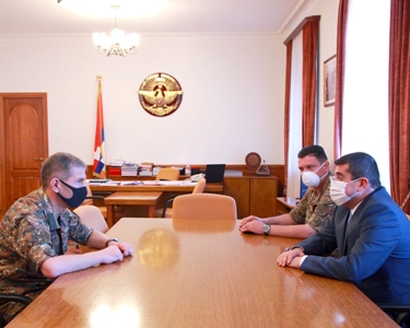 Artsakh President receives head of General Staff of Armenia Armed forces