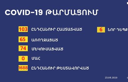 Six new cases of coronavirus confirmed in Artsakh
