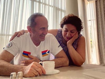 Armenia 2nd President's wife posts photo of her and husband
