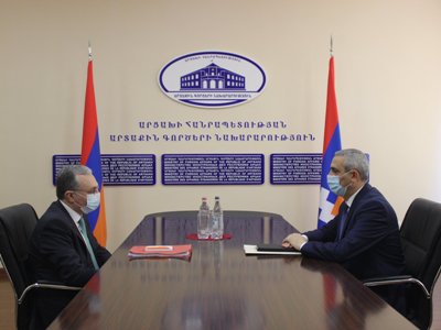Artsakh FM meets his Armenian counterpart