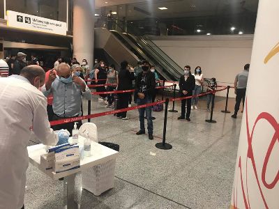 Прибывающие в Армению лица подвергаются обязательной процедуре измерения температуры и внешнему обследованию