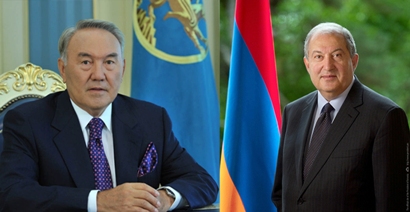 Armenia’s Sarkissian has phone talk with Kazakhstan’s Nazarbayev
