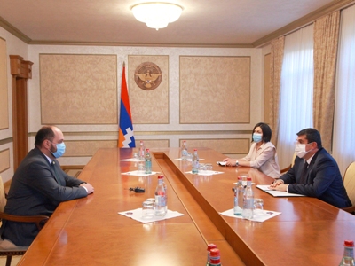 ՀՀ ԿԳՄՍ նախարարը հանդիպել է Արցախի նախագահի հետ