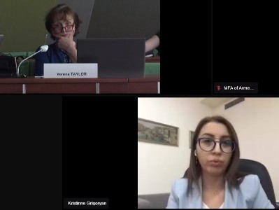 Deputy justice minister participates in remote Meeting of Armenia-CoE Action Plan Steering Committee