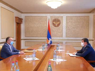 Արցախի նախագահ Արայիկ Հարությունյանն ընդունել է Սեյրան Օհանյանին