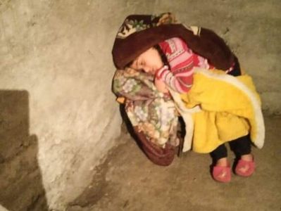 Photo capturing Armenian girl sleeping in a shelter is symbol of Tavush people’s strength