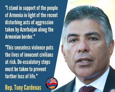 US Congressman supports Armenia amid Azerbaijani aggression