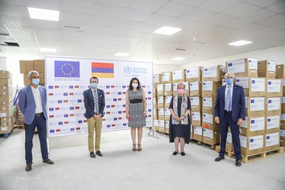 EU and WHO ship medical gowns and respirators for healthcare workers in Armenia