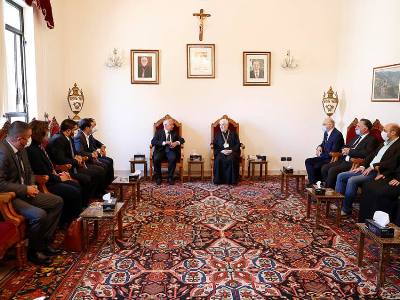 Armenia delegation visiting Lebanon meets with the Catholicos-Patriarch of House of Cilicia of Armenian Catholics