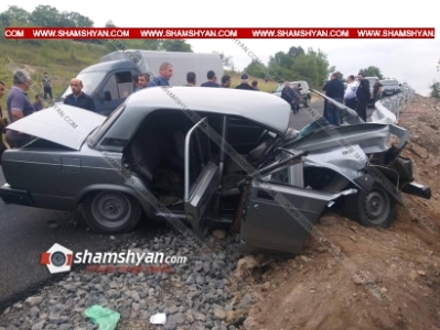 Խոշոր ավտովթար Տավուշի մարզում. 20-ամյա վարորդը 07-ով բախվել է երկաթե արգելապատնեշին